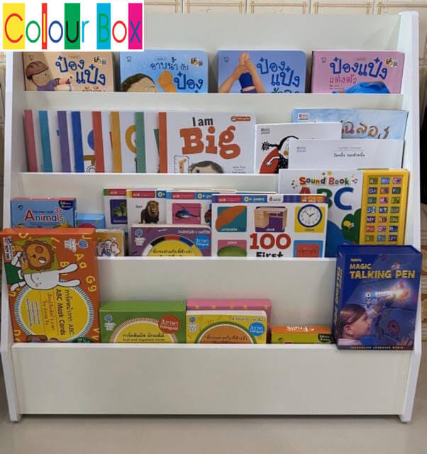 ชั้นวางหนังสือเด็ก PROSPACE FURNITURE รุ่น DORINO 90 ซม. สีขาว_3